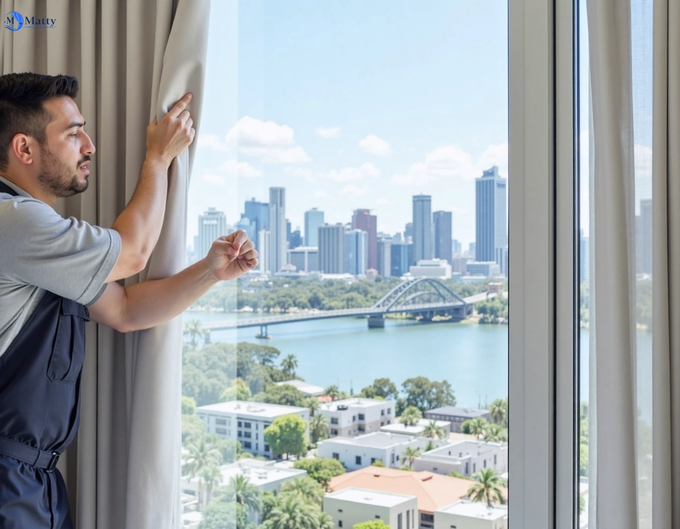 Professional curtain steam cleaning service alfredton-vic QLD by Matty Curtain Cleaning
