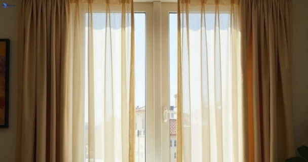 Dull dusty drapes in alfredton-vic before professional cleaning